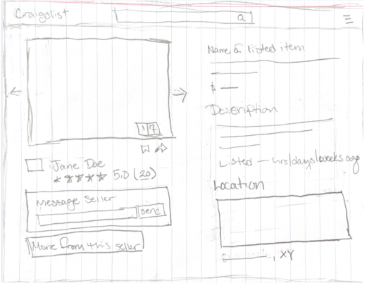 Listing detail sketch