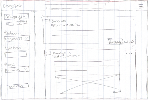 Search results sketch